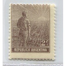 ARGENTINA 1911 GJ 327 ESTAMPILLA NUEVA MINT DENTADO 13 1/4 RARA U$ 34,5 !!!